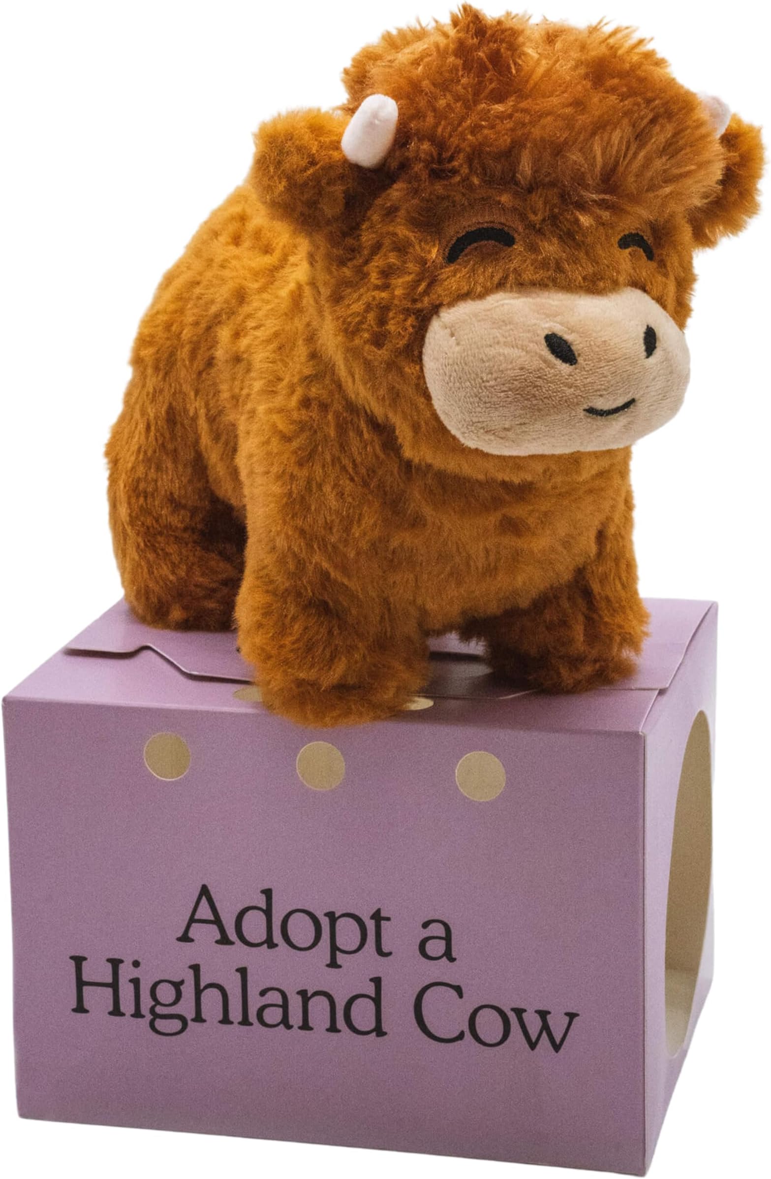Follow Your Legend Henry The Highland Cow Plushie! - 7” Highland Cow Stuffed Animal, Stuffed Highland Cow, Highland Cow Plush