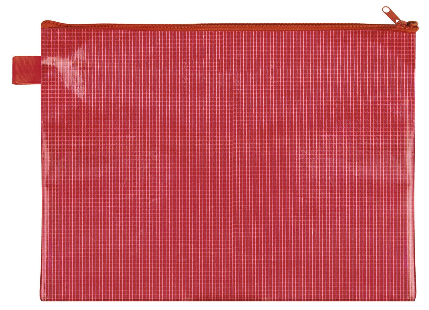 VELOFLEX 2704020 Zip Pocket DIN A4 Red Fabric Reinforced EVA Material 1 Document Pocket