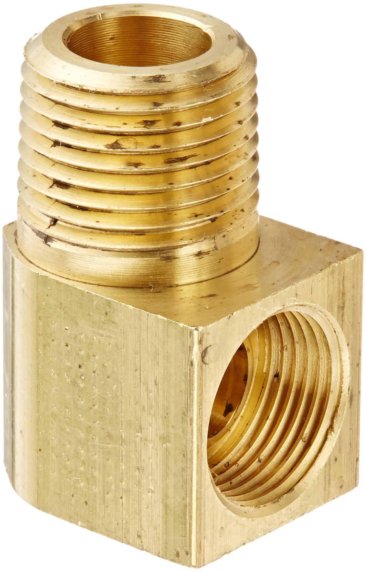Eaton Weatherhead 402X8X8 Brass CA360 Inverted Flare Brass Fitting, 90 Degree Elbow, 1/2