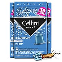 Vista 10 de Cellini Caffè Melodico Cápsulas de aluminio para Nespresso, 30 unidades, cápsulas de café tostado oscuro, 100% compatibles con máquinas originales