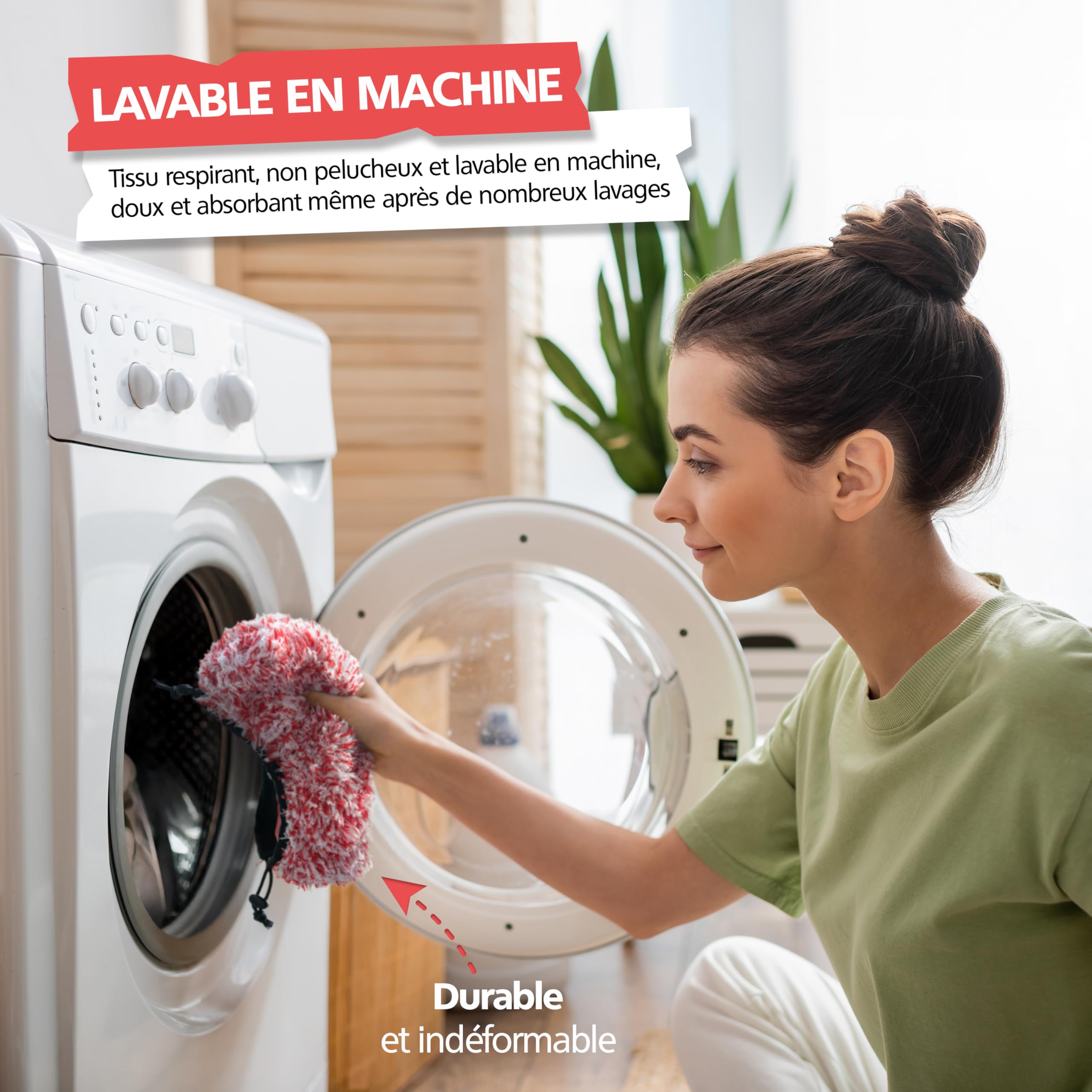 SPRINGER ZX1700 - - Housse de Brosse en Microfibre - - Universelle pour Toutes Brosses SB - - Ultra Absorbante et Douce pour la Peinture - - Housse Lavable en Machine avec Diffusion de Mousse