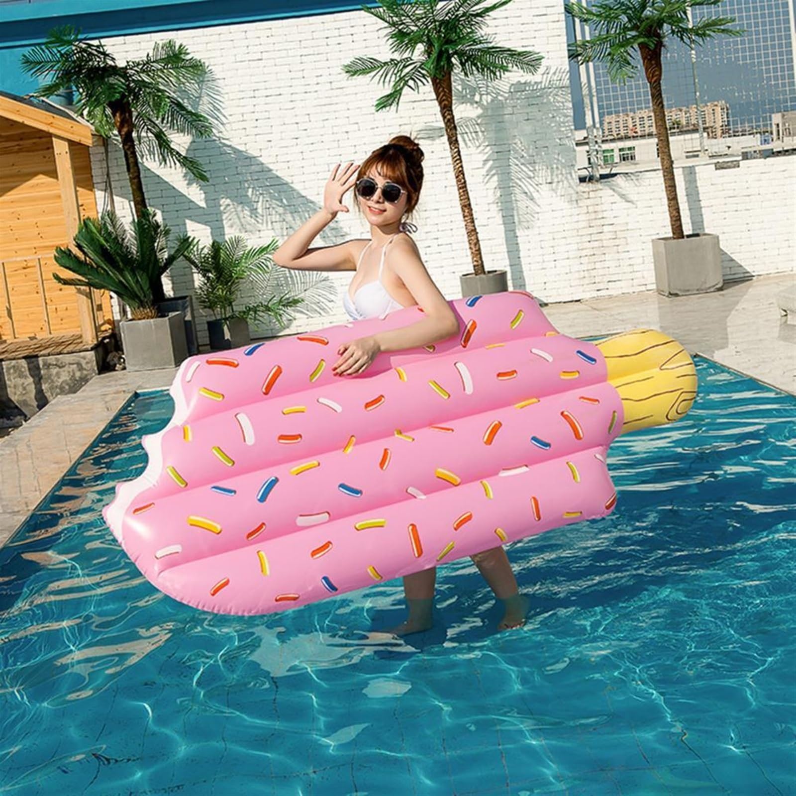 Flotteurs de Piscine pour Adultes Hamac Flottant Piscine Gonflable lit Flottant Adultes Enfants extérieur Eau Flottant rangée lit de Couchage Eau hamac Chaise d'eau Flottante