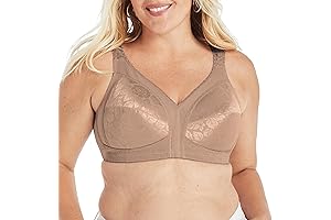 18 Hour Comfort-Strap Wireless, Full-Coverage Bra by Brasier Control Colombiano