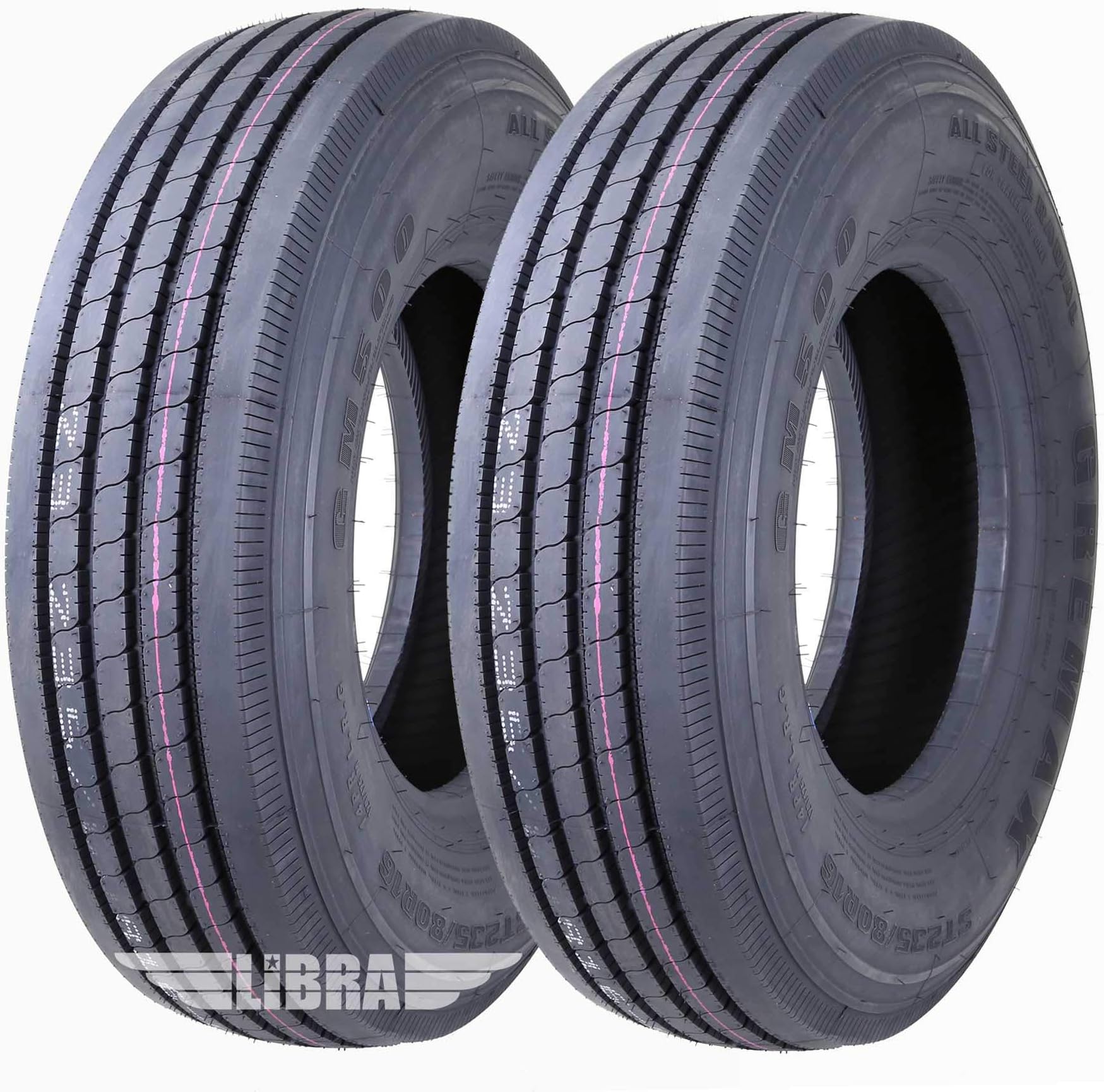 2 New GREMAX Heavy Duty All Steel Radial Trailer Tires ST225/75R15 14-Ply Load Range G 123/119M
