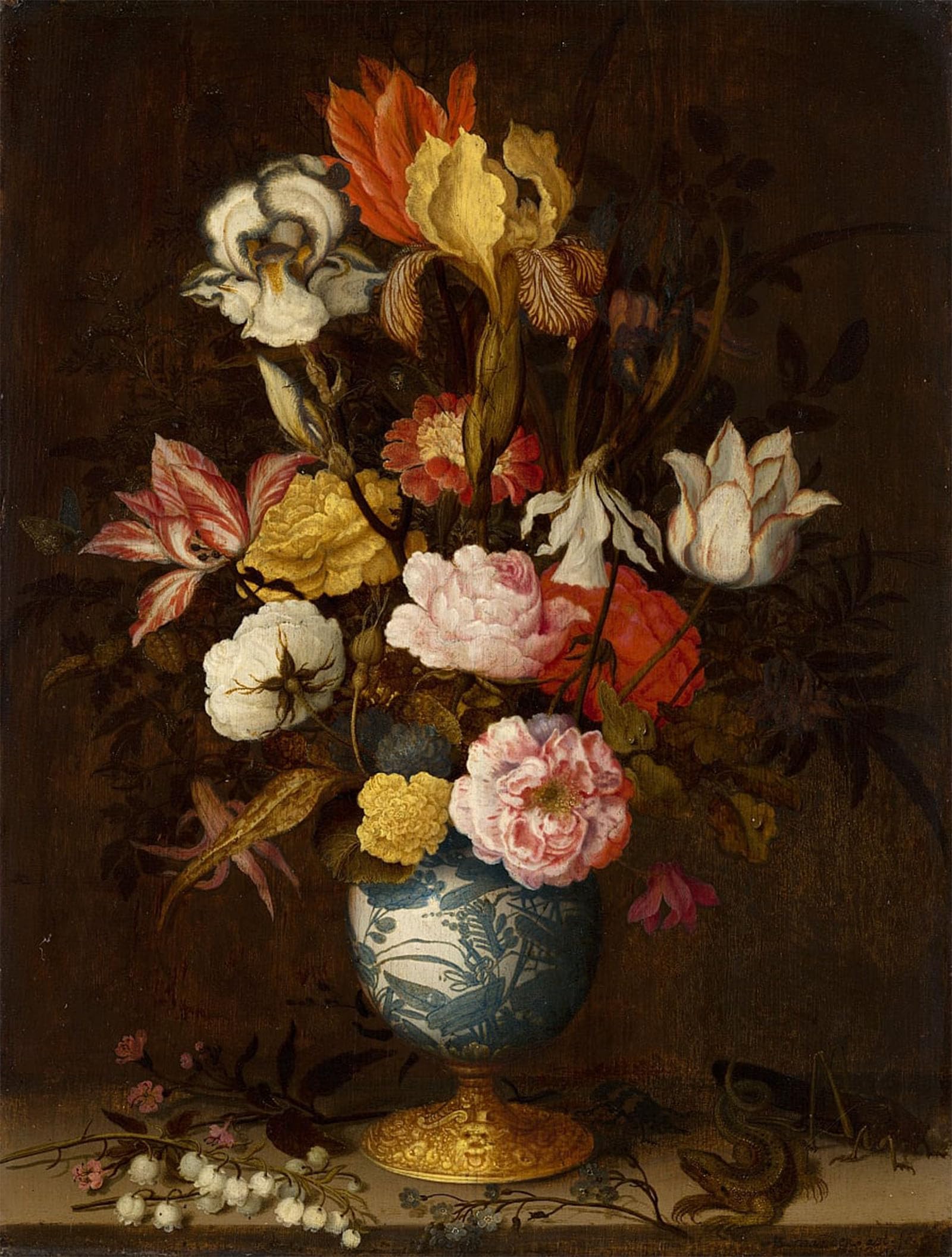 Affiche Fleurs dans un vase Wan-li, l'art classique en cadeau - 5