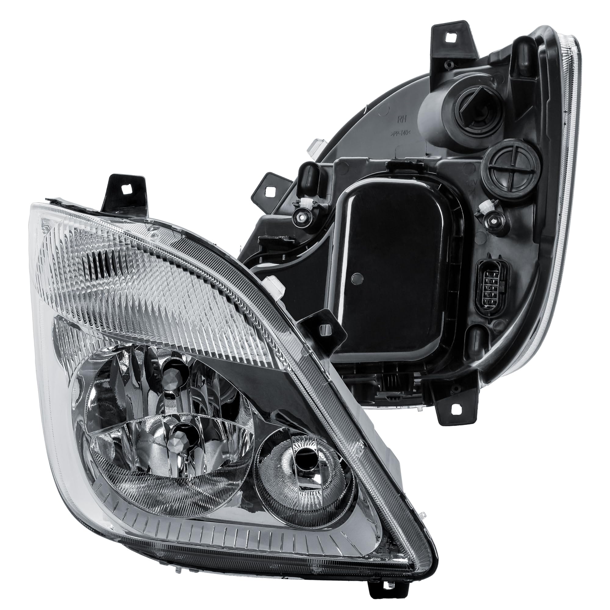 LONGLING Faros delanteros derechos con motor sin antinieblas para Mercedes Sprinter W906 2006-2013