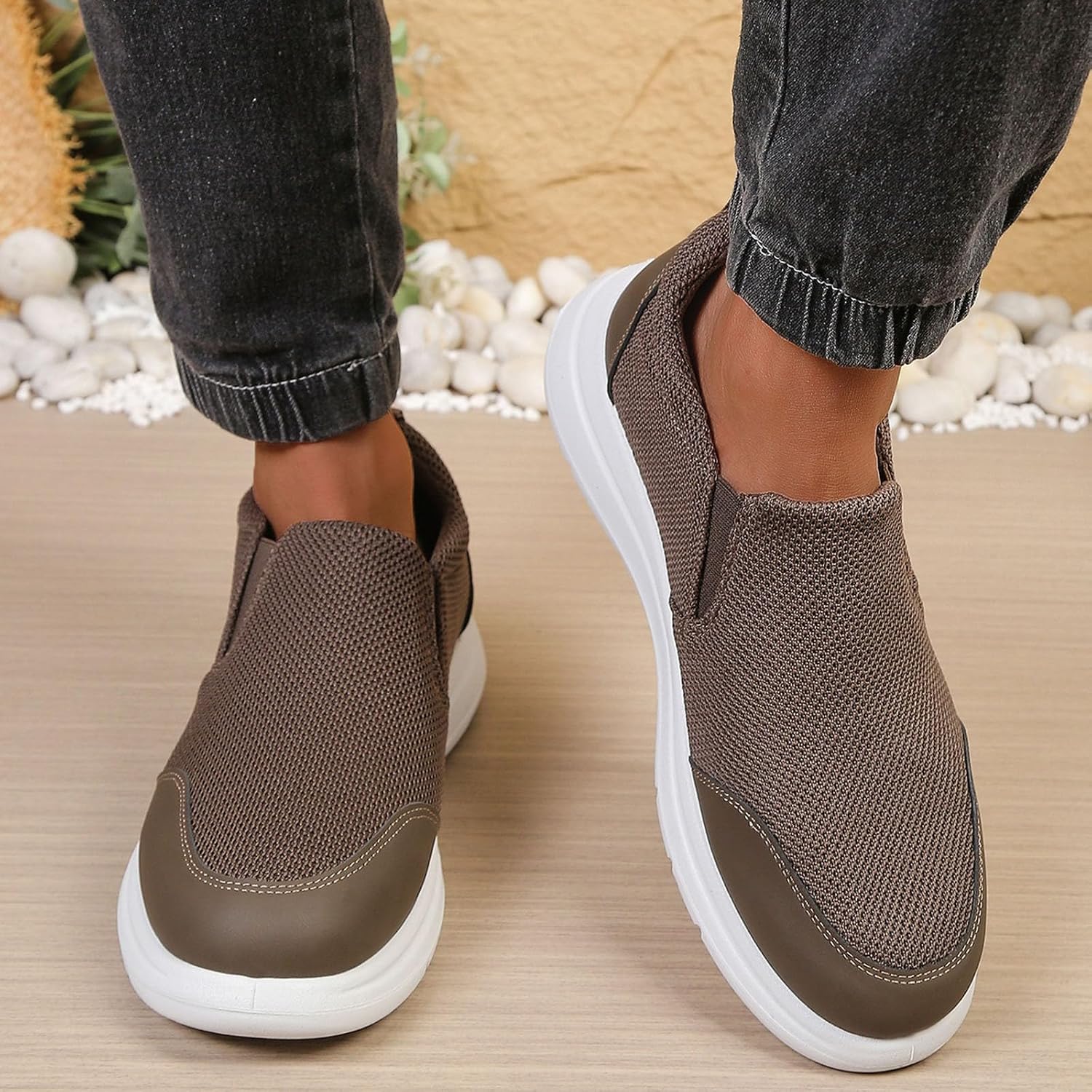 Mens Versatile Plus Size Mesh Soft Sole Breathable Shoes Comfortable Shoes for Men