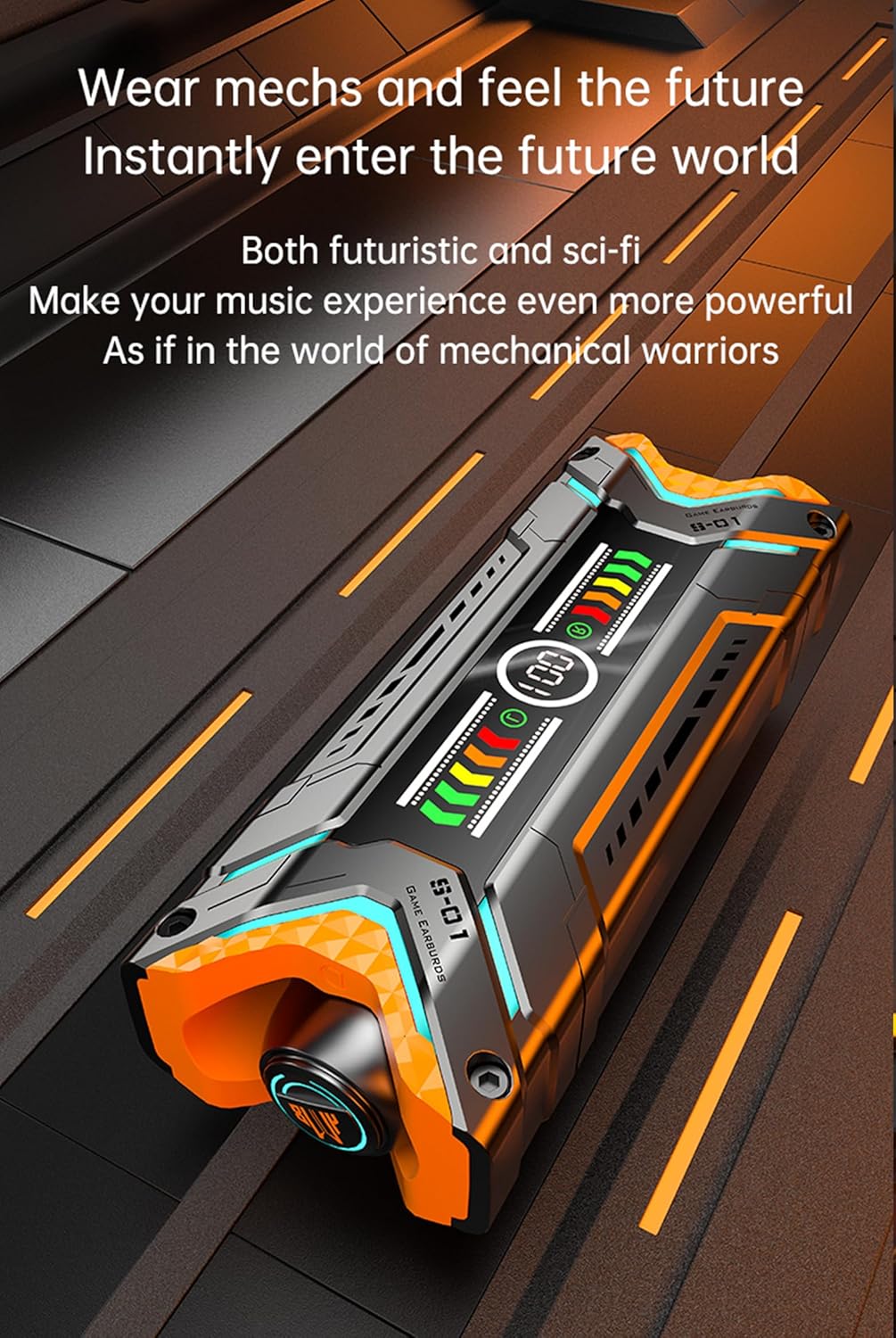 True Wireless Earbuds, 2024 Bluetooth Headphones 5.3 Earbuds, Waterproof Touch Control Ear Buds in-Ear Built-in Mic, with LED Power Display, IP7 Waterproof Earphones Sport Headset - Model 41