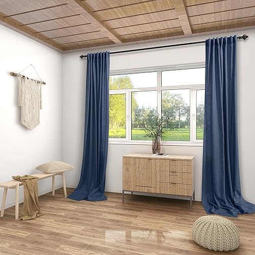 Miniatura 124 de KOUFALL Cortinas transparentes de lino de 90 pulgadas, cortinas para Sala Modernas 2025 De Lino Elegantes, cortinas personalizadas con pestaña