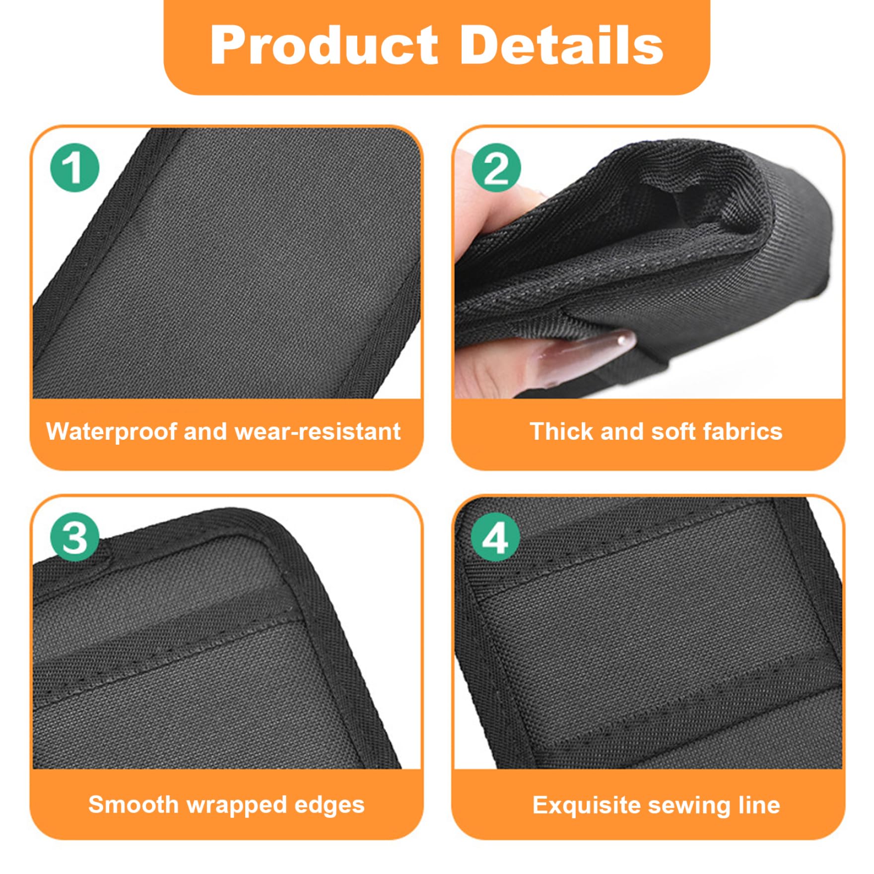 4 Stück Schutzhüllen für Ratschen-Spanngurte, wasserdicht, gepolstert, Oxford-Stoff, Schutz für Ratschengurte für Bootsanhänger, Kajaks, Yachten, LKWs, 30, 5 x 10, 2 cm