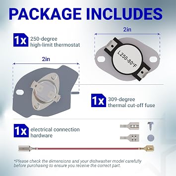 [Upgraded] BlueStars 279816 Dryer Thermal Cut-off Kit for Whirlpool Kenmore