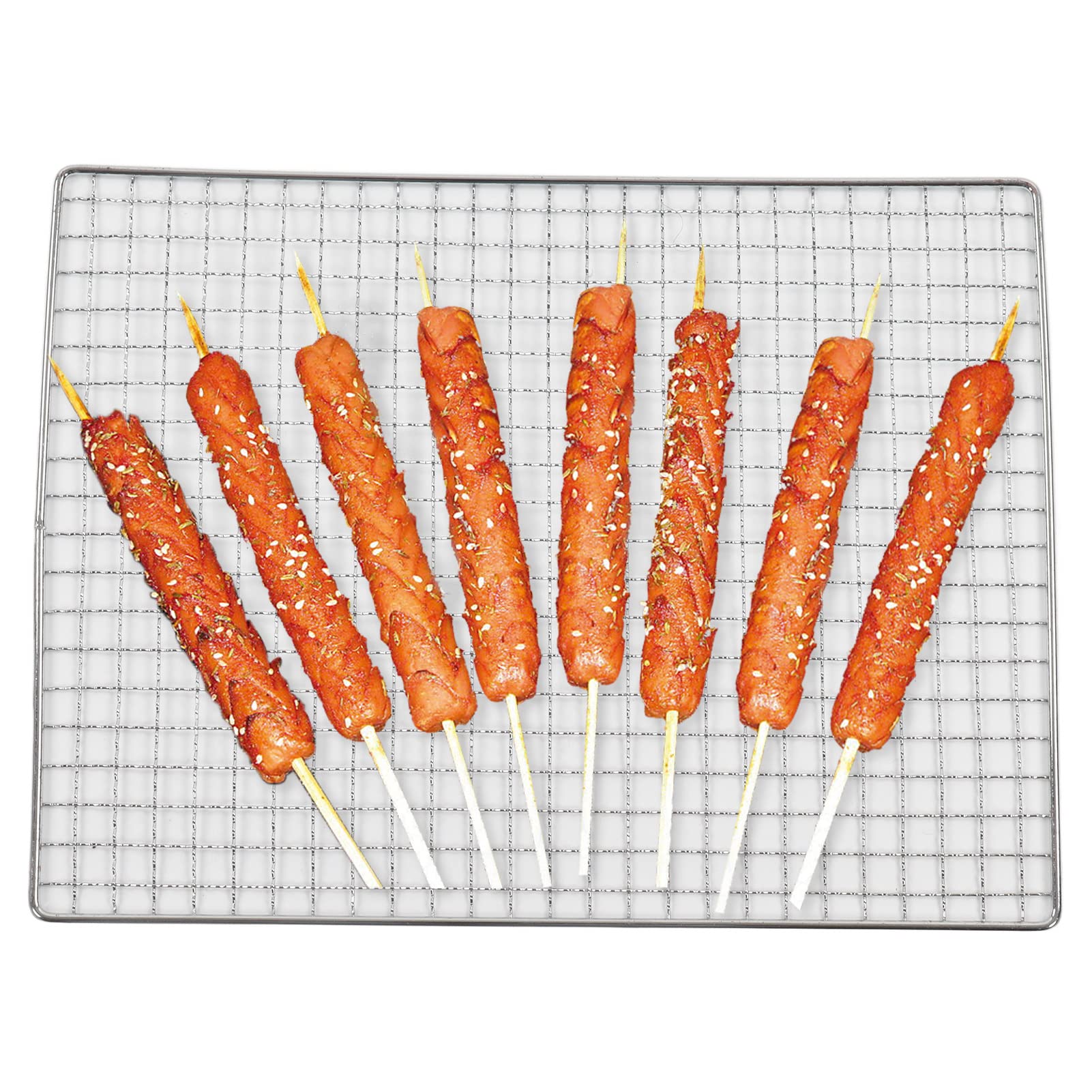 Griglia Per Barbecue In Ferro | Multiuso Per Cucina All'Aperto | Picnic E Campeggio | Antiaderente - Foto 4