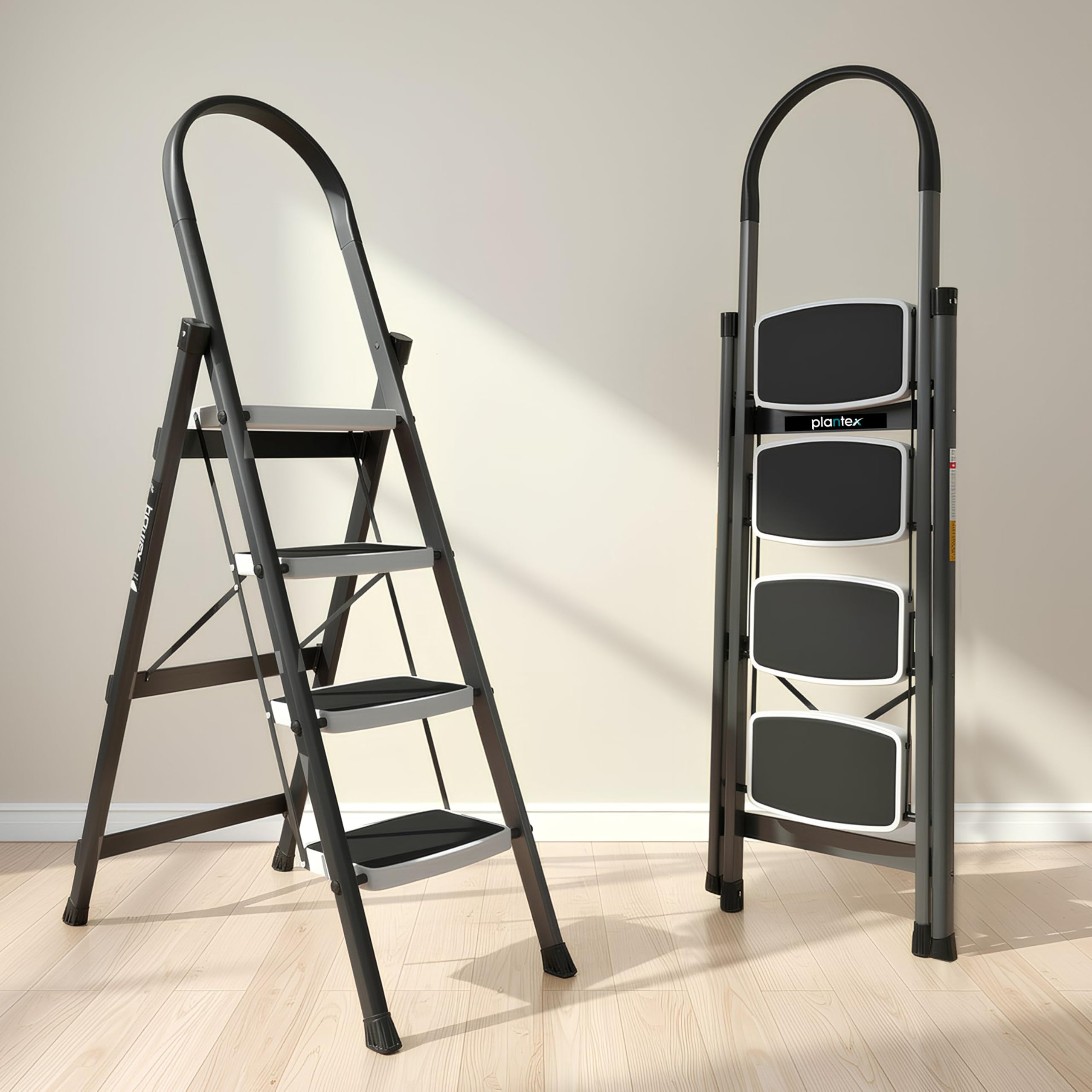 Plantex Steel 5 Step Ladder for Home/Wide Anti Skid 5 Step Ladder Foldable/5 Year Manufacturer Warranty By Plantex (Gray) — Amazon image 13