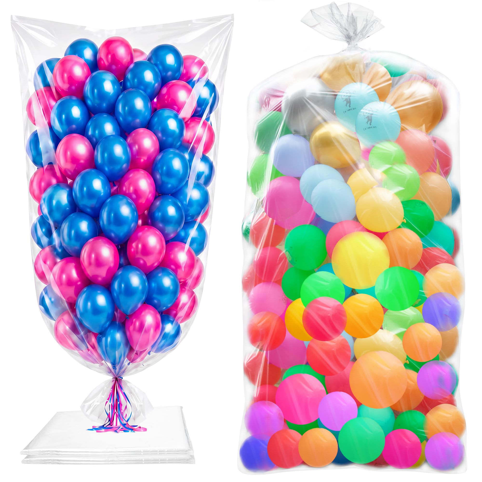 Photo 1 of Toosci Clear Large Balloon Bags - 2 Pack, 98.4 x 59 Inches