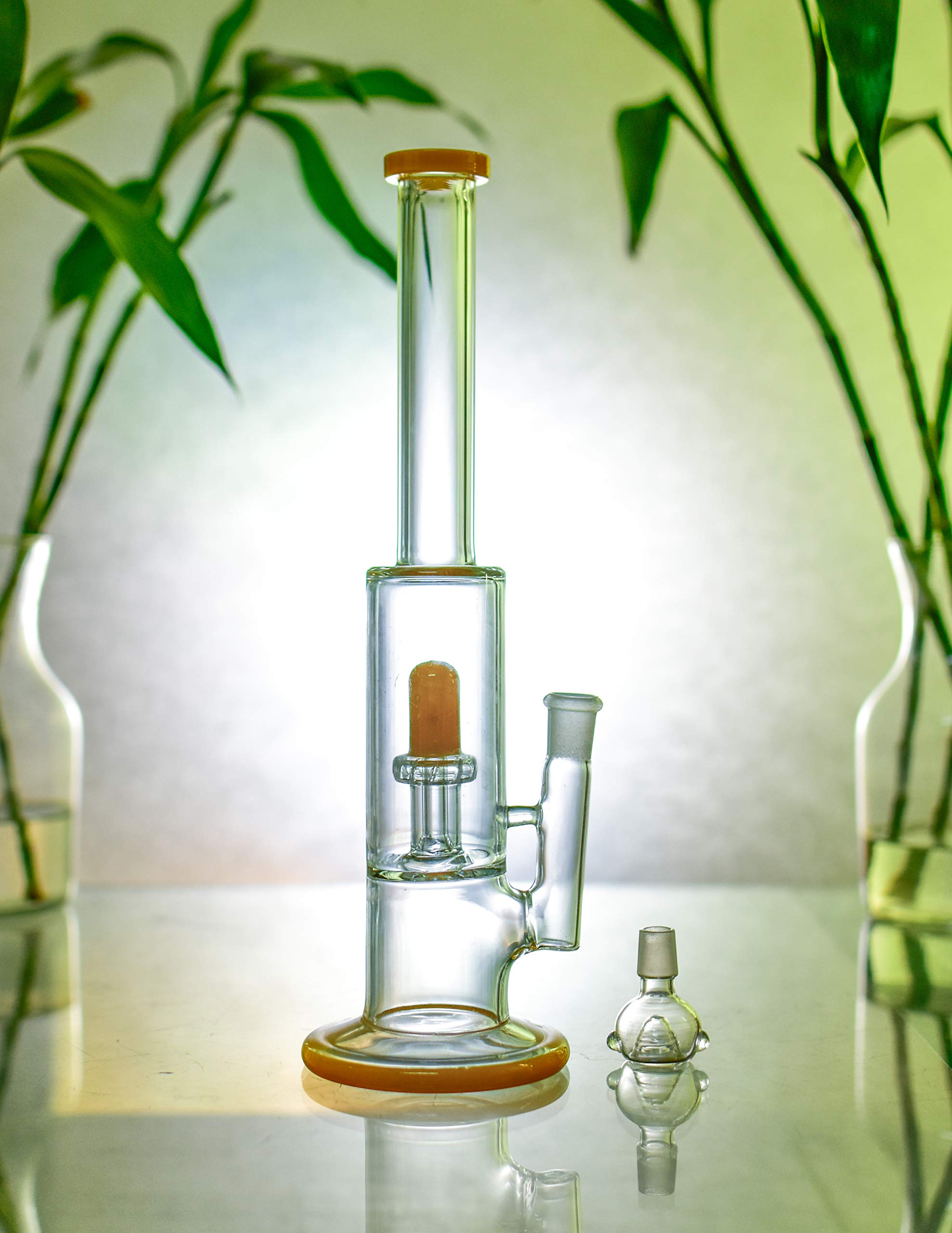 OutonTrip 10 Inch Clear Glass Water Tool with UFO Percolator, Removable 14.4 mm Glass Shooter 4