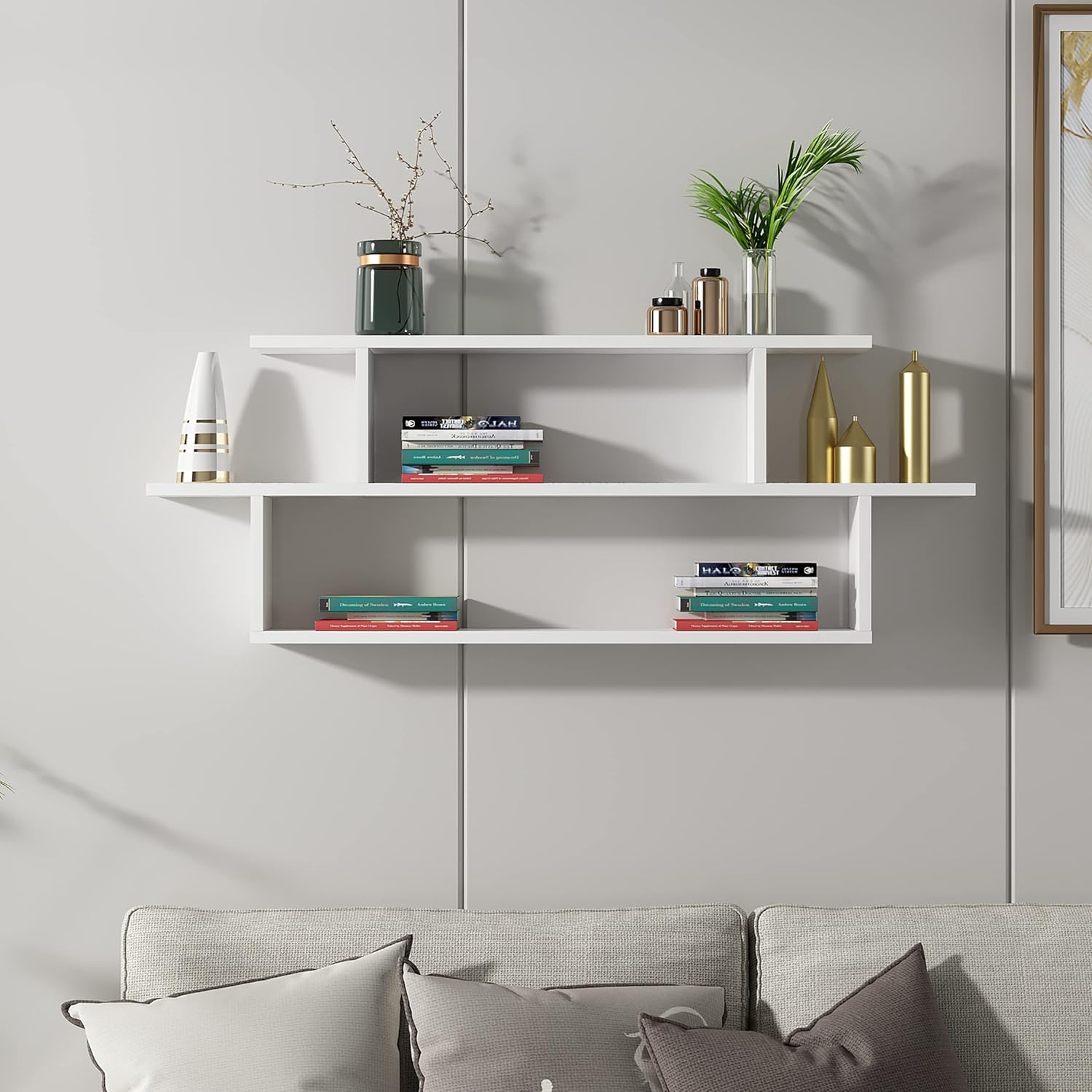 Seneca Floating Console Shelf, Wide Floating Shelf