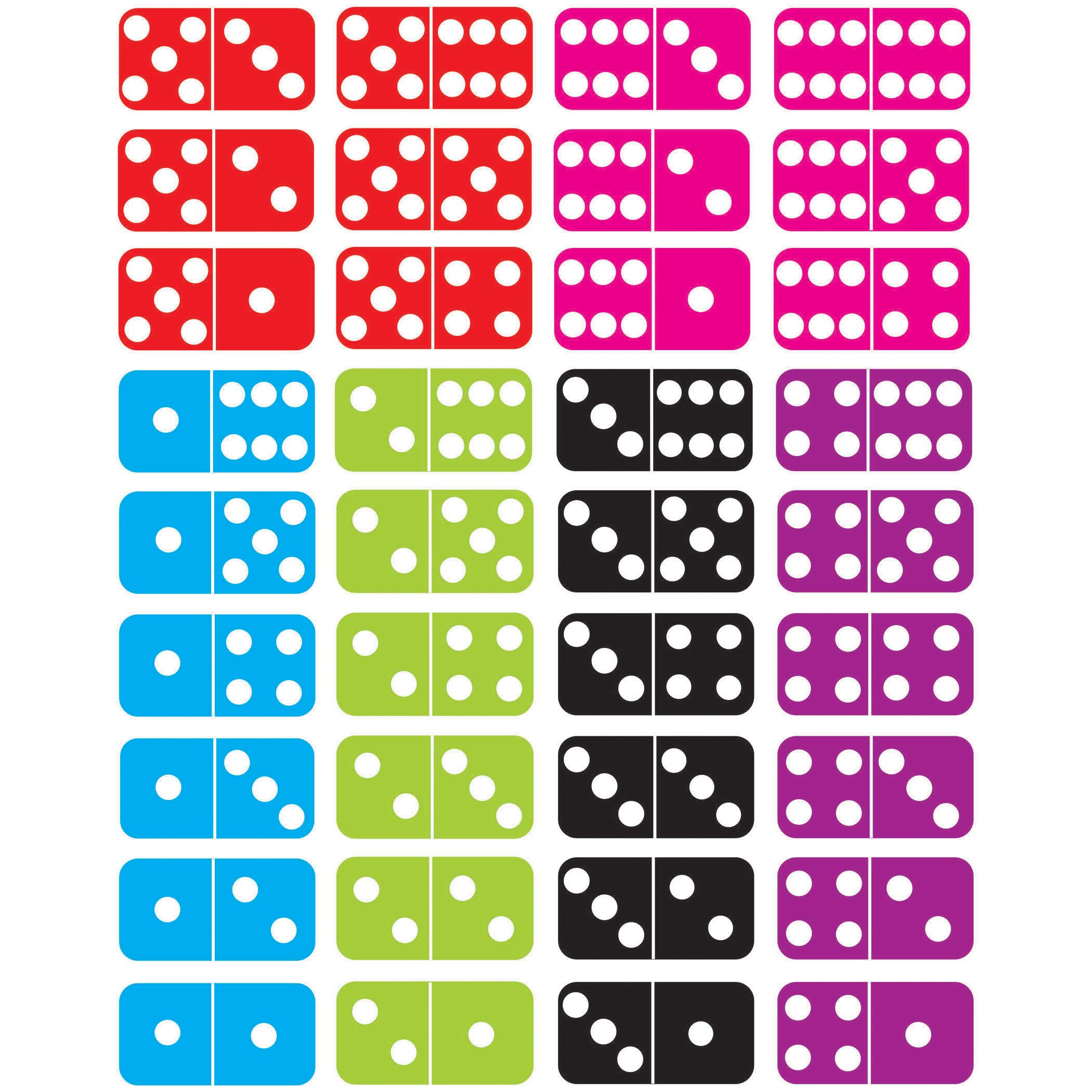 Ashley Productions Dominoes Math Die-Cut Magnets