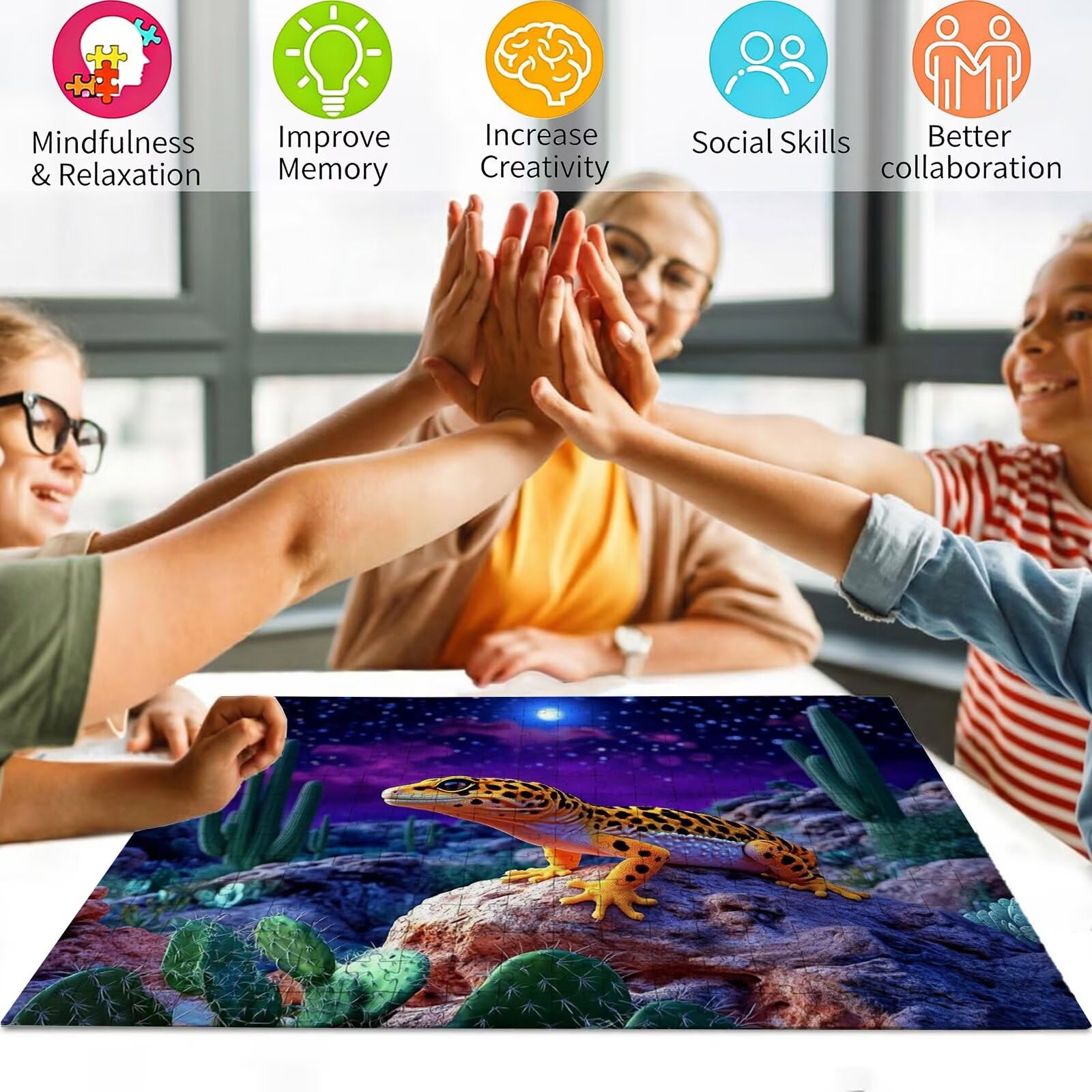 Puzzle 2000 Teile Traum, Holzpuzzle Erwachsene, Klassisches Lernspiel Puzzle Tier, Groß Impossible Jigsaw Puzzles, Wunderschönes Deko Puzzes und Geschenke, Bastelset Erwachsene 99.5 X 70.5cm 8p-575
