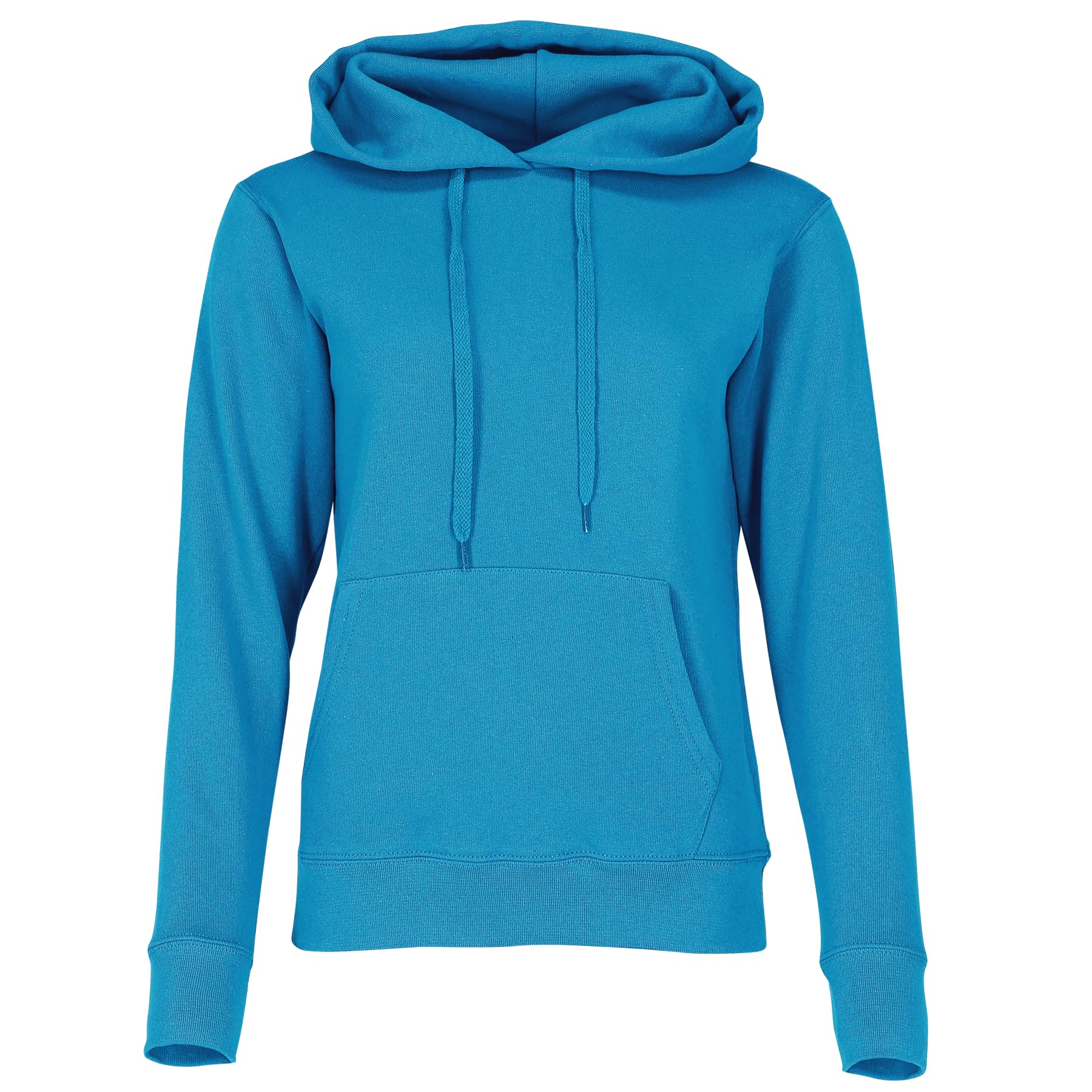 Fruit of the Loom Women's Hooded Sweatshirt Classic, Azure, 14 (Manufacturer Size:Large)