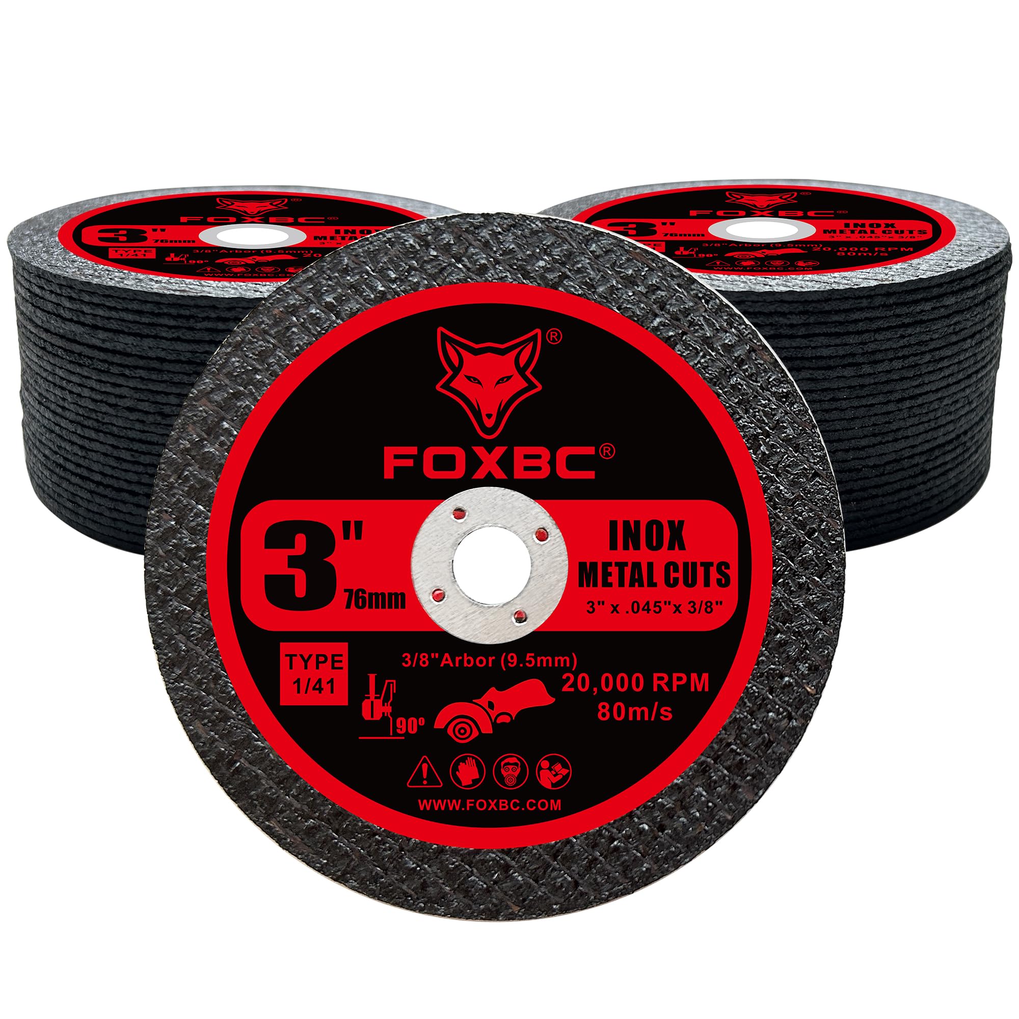 FOXBC Cut-Off Wheels - Metal & Stainless Steel -4 FOXBC Cut-Off Wheels - Metal & Stainless Steel -4