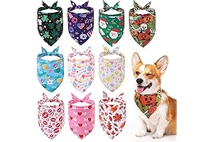Holiday Bandanas for Small Dogs 10 Packs