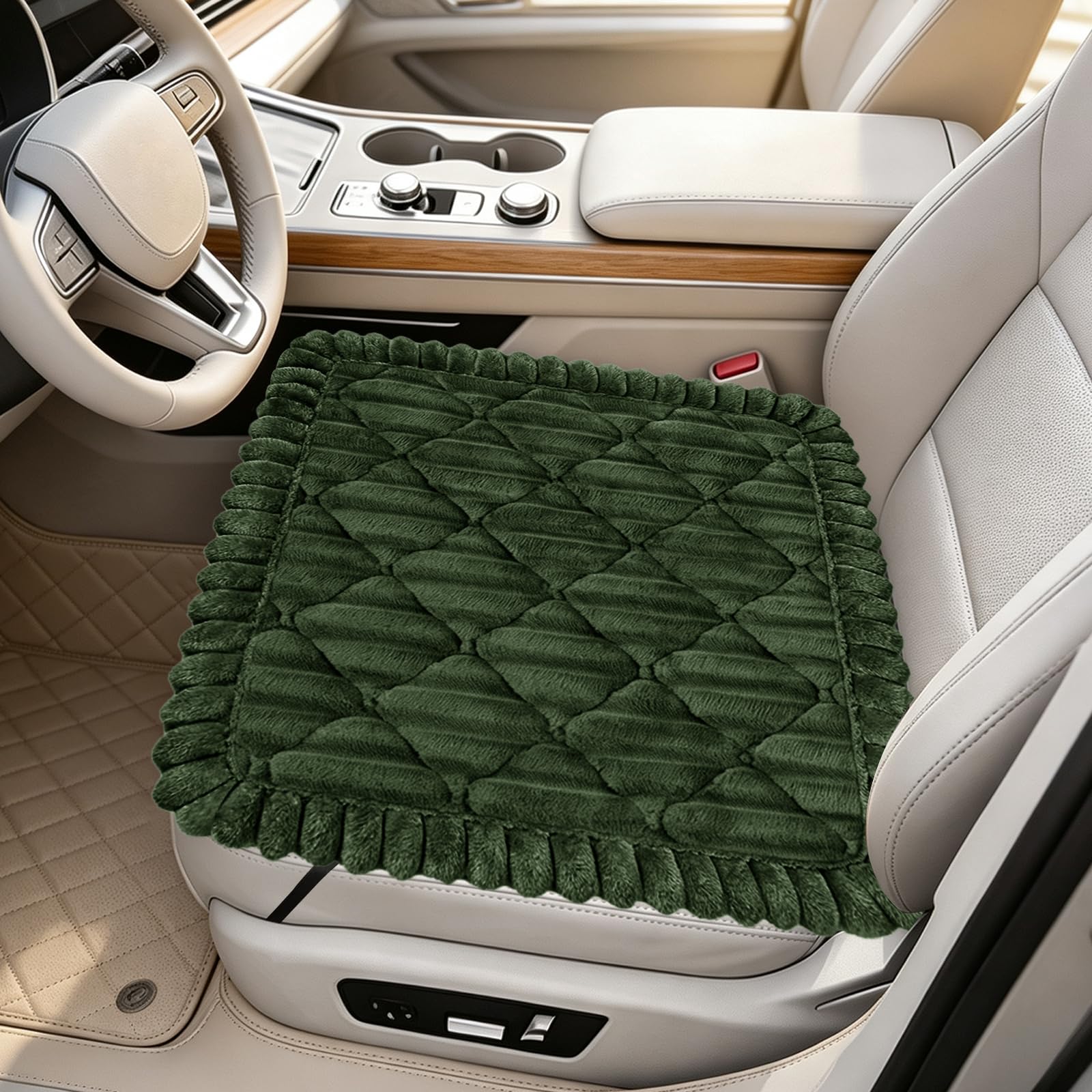 SYLC Dog Bed for Car Back Seat, Non-Slip Car Seat Cushion Cover Soft Plush