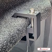 Vista 6 de AA-Rack P-AC(4)-09 Juego de 4 abrazaderas C de aluminio para instalación de bastidor de camión y camper sin perforación - Negro