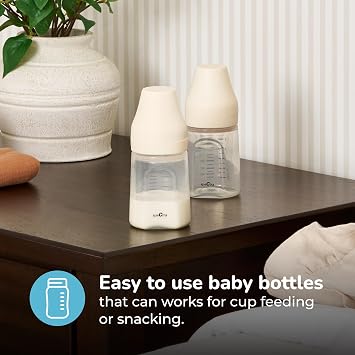 Spectra Baby Wide Neck Baby Bottles for Breast Milk, Pack of 2