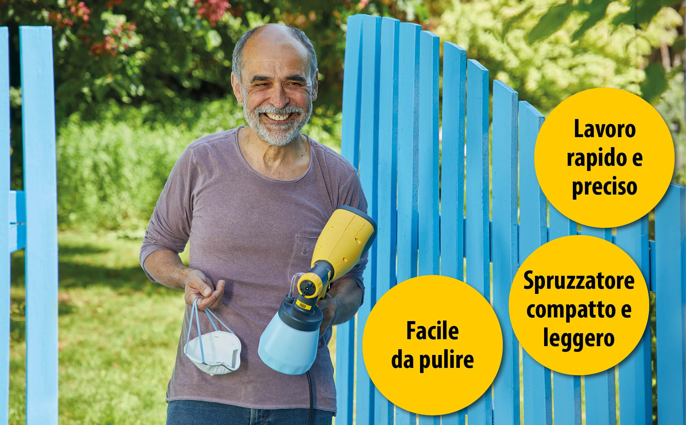 WAGNER Pistola a Spruzzo Wood&Metal Sprayer W 100, per Smalti e Velature- Ambiente Interno/Esterno, Resa 5 M²-12 Min, Capacità 800 Ml, 280 W