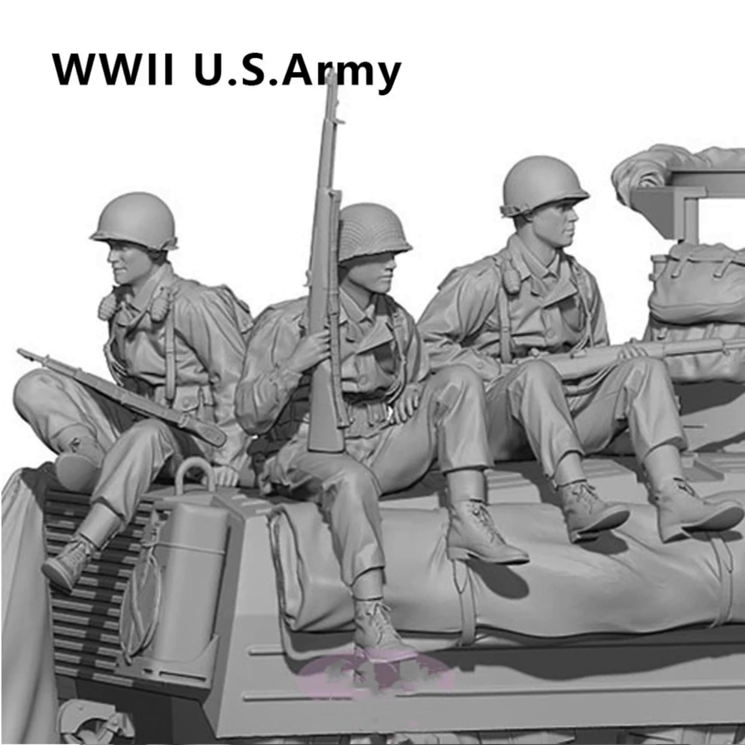 Amazon | 1/35 WWII アメリカ戦車兵レジンモデルキット 未塗装・未組立