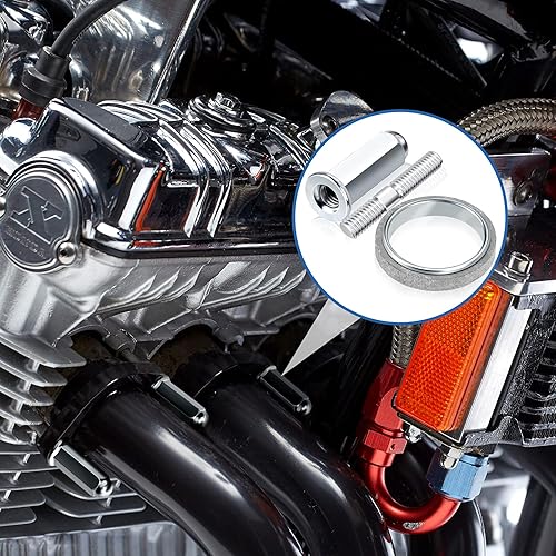 Miniatura 7 de PAGOW Kit de 10 piezas de pernos y juntas de escape Gy6 para scooters de 50 cc, 125 cc, 150 cc, ATV, ciclomotor, quad, 4 ruedas, dunas, buggy,