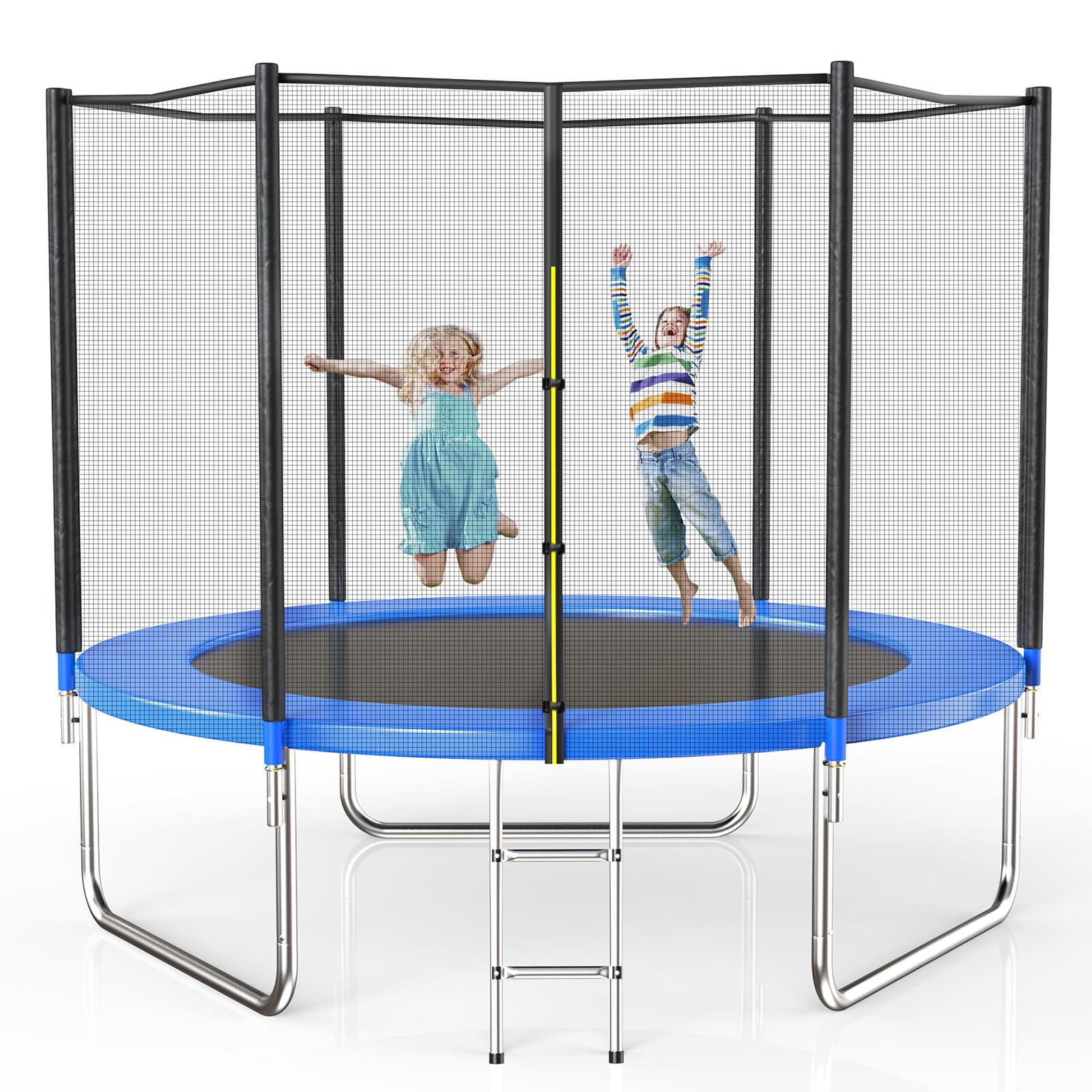 AOTOB Trampoline with Net for Kids Outdoor 8 10 12 14 15FT ASTM 400LBS