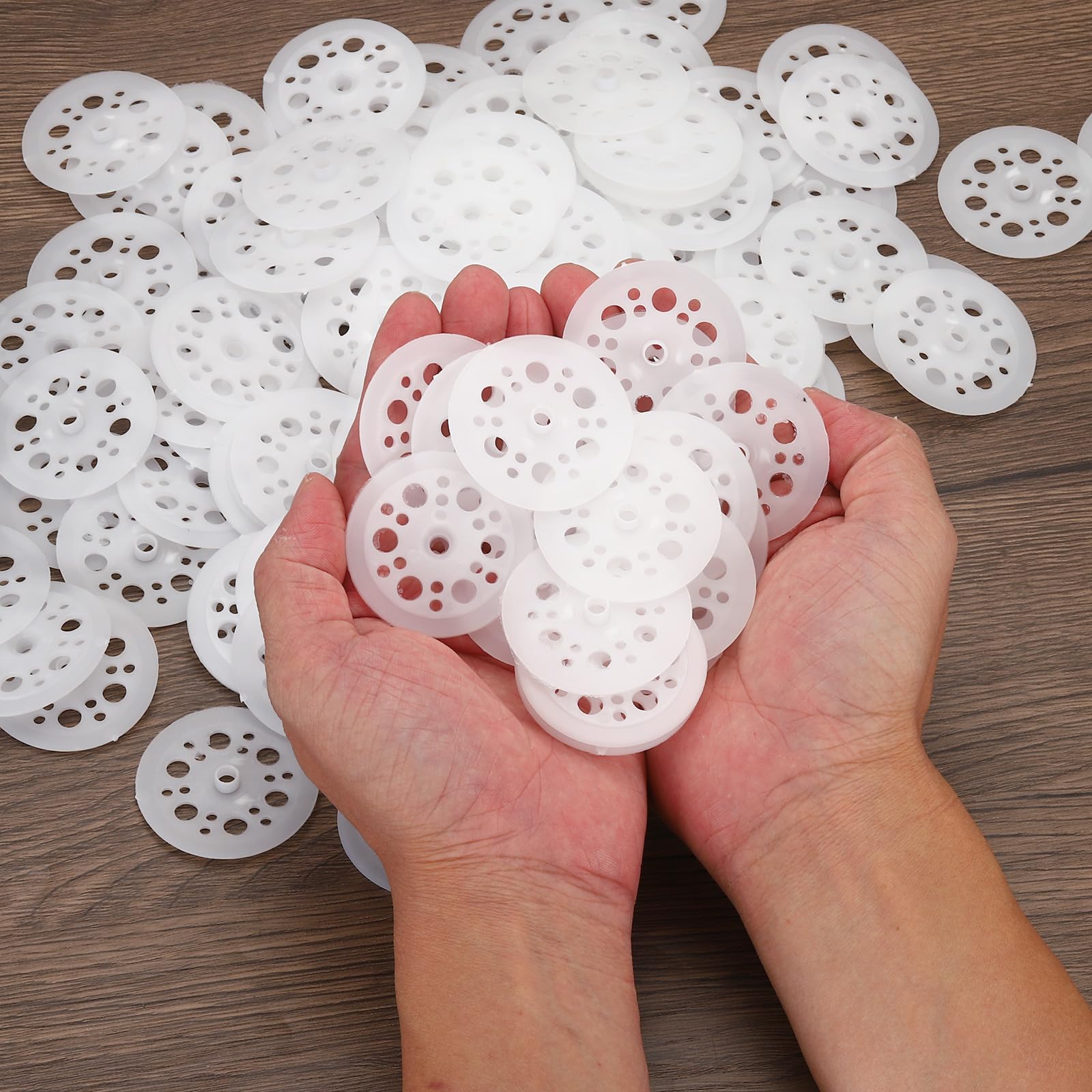PATIKIL 800 Pezzi 45mm Rondelle in Plastica Rondelle Isolanti in Plastica