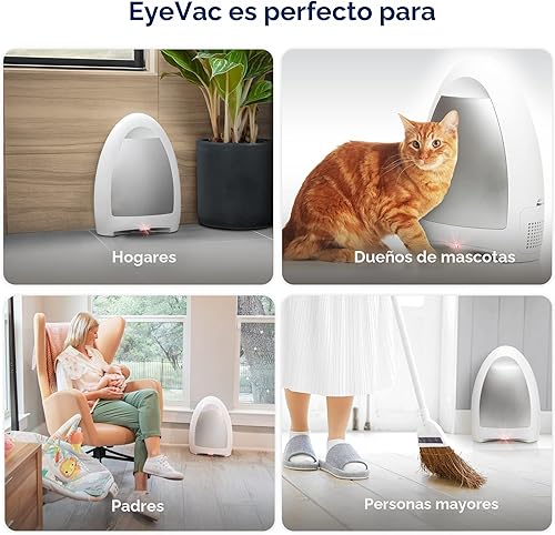 Miniatura 5 de EyeVac Aspiradora sin contacto para el hogar con recogedor automático - Excelente para barrer pelo de mascotas, comida y suciedad en la cocina -