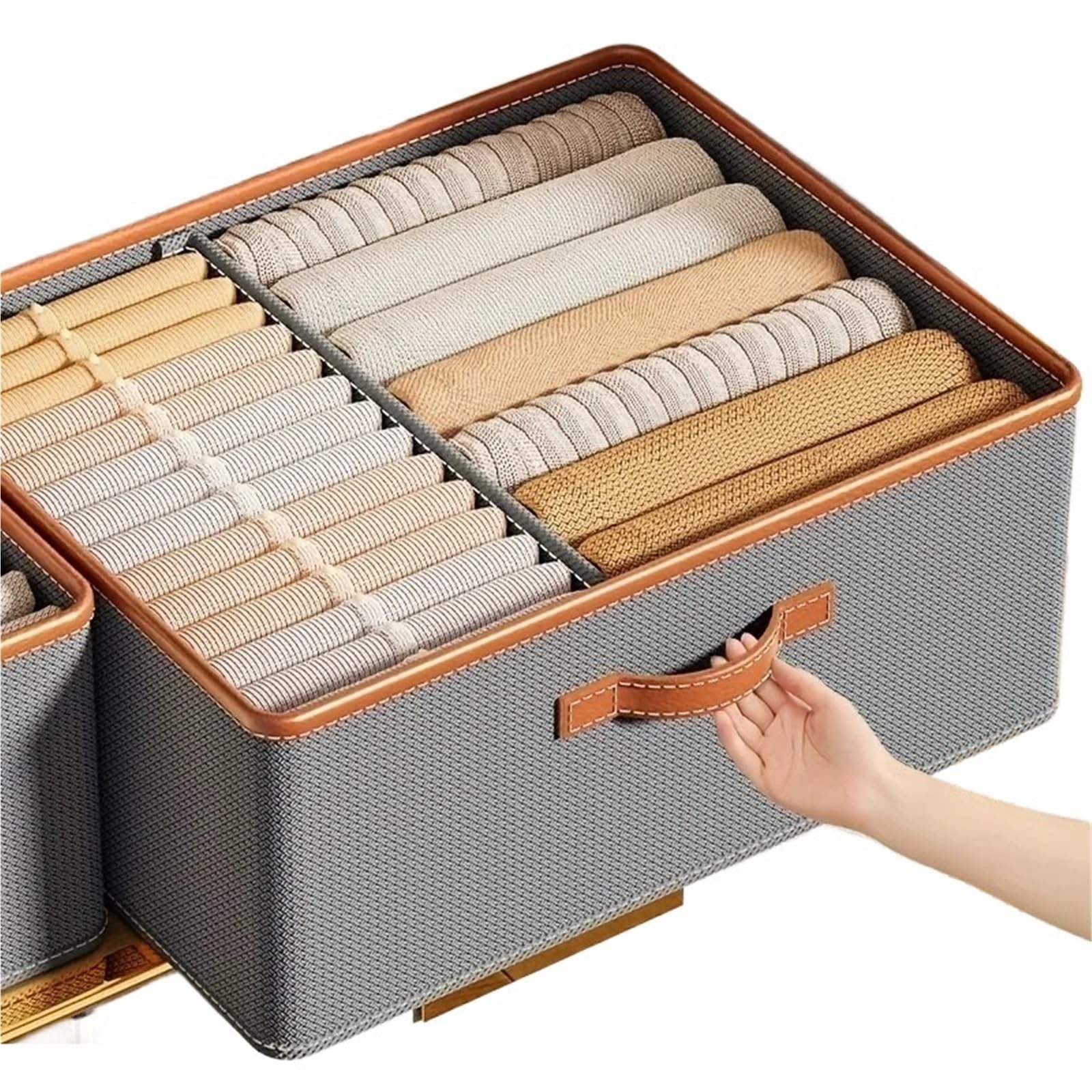 Organizador de cajones para Ropa Interior, Caja de Almacenamiento de Calcetines, Sujetadores, Armario para Ropa, Estuche Plegable, Gran Capacidad para clasificar Pantalones.