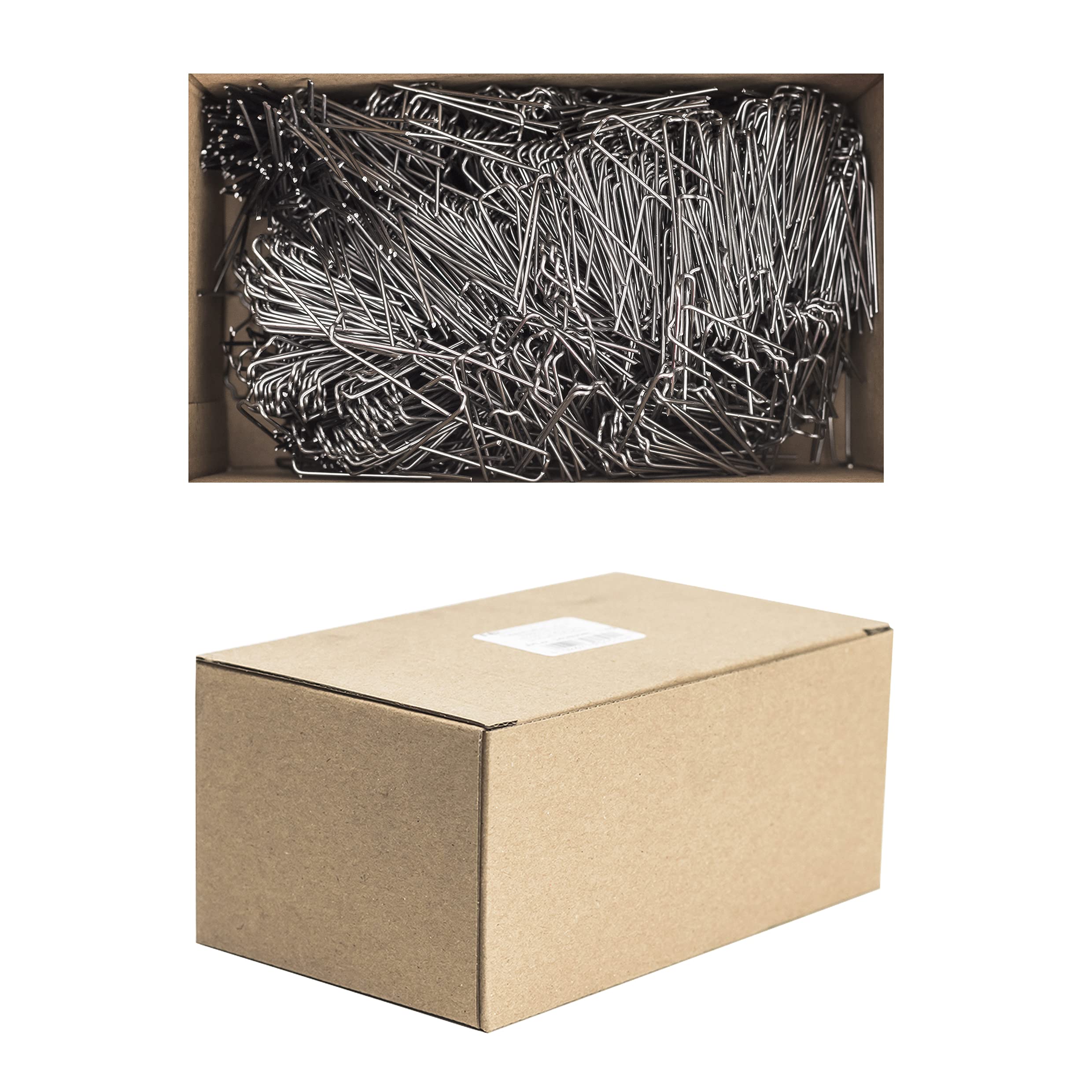 Inter Flowers GmbH Patenthaften im Set - Verschiedene Größen - Krampen Kranznadeln Haften Steckklammern Patenthafte für Kränze Römerhaften für den Garten (10 x 40 mm 1 kg)