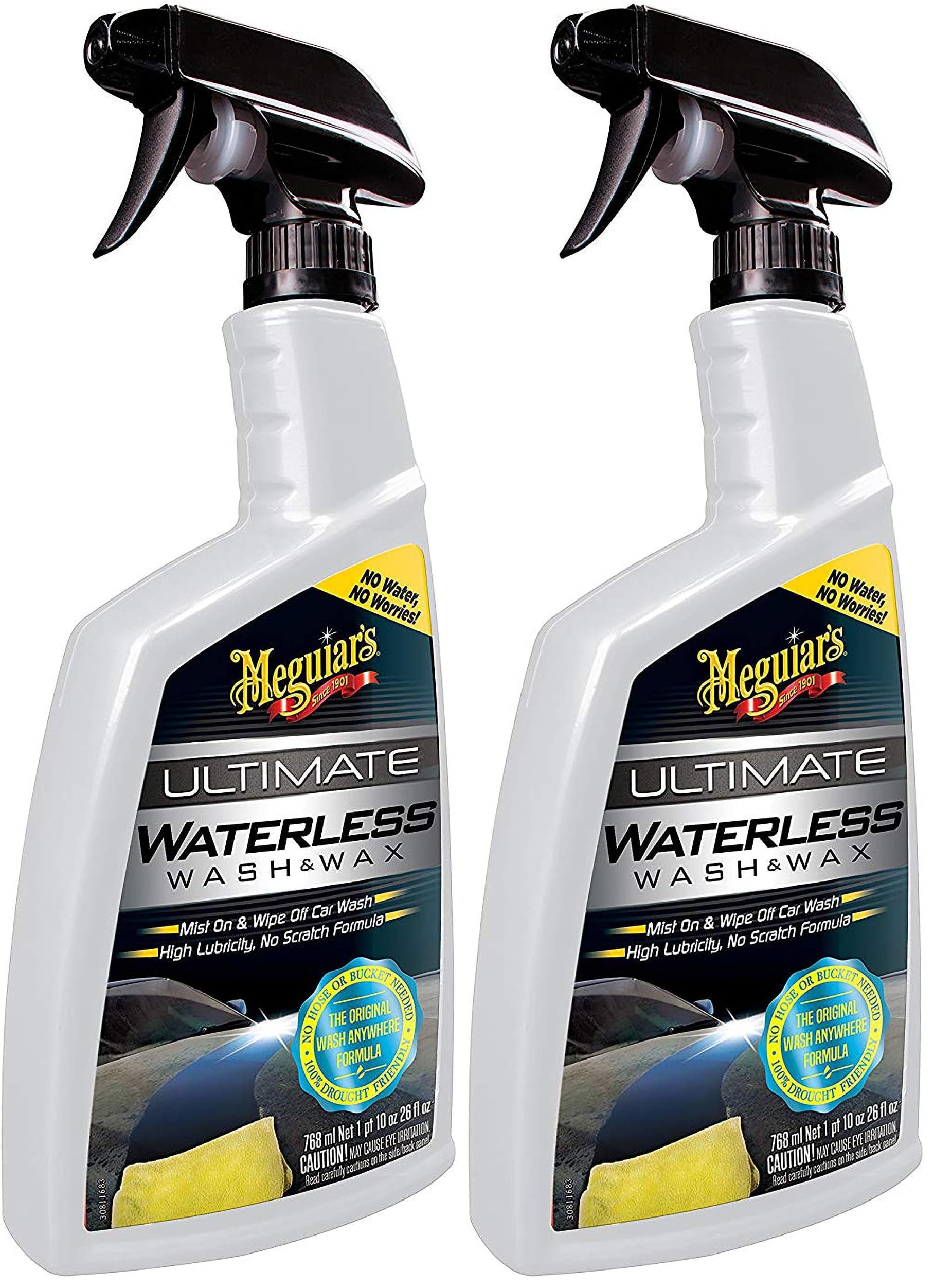 Ultimate Waterless Wash & Wax - High-Efficiency Car Care Solution for Shine and Protection, Ideal for Water-Free Car Cleaning and Quick Detailing, Perfect for Car Care Enthusiasts
