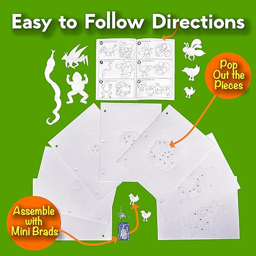 Miniatura 5 de Libro de túnel 3D haz tu propio libro, kit de arte y manualidades. 8 x 11.5 pulgadas. Gran regalo. De 9 a 99 años. (estanque)