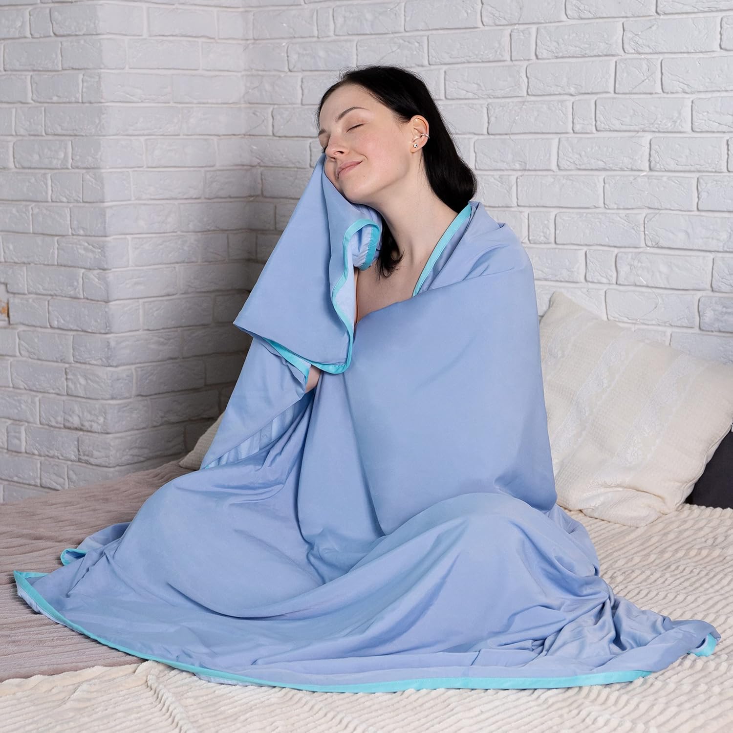 BEN QUALITY Cooling Blanket for Hot Sleepers; Lightweight