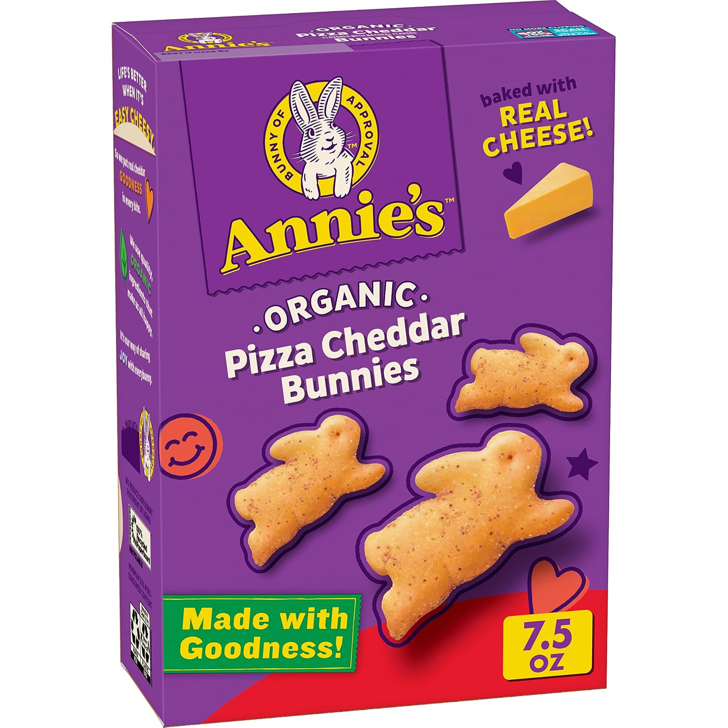 Annie's Homegrown Homegrown Organic Pizza Cheddar Bunnies, 7.5 oz