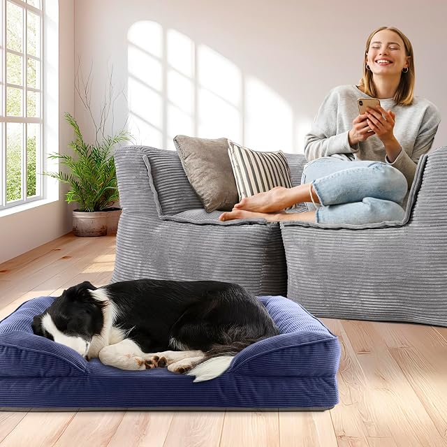 Foto 2 de 5 de Lumaland Cama ortopédica para Perros de Pana