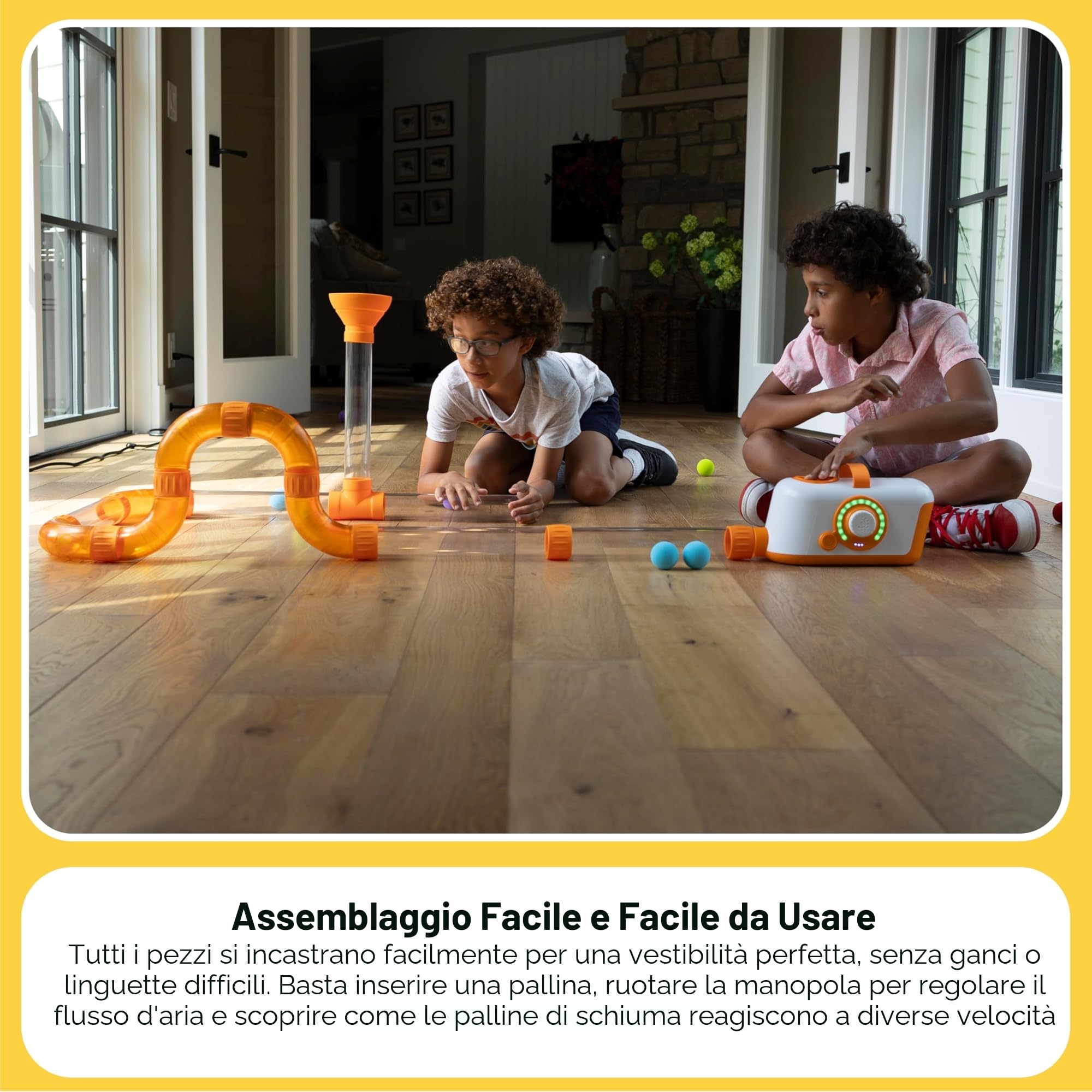 Fat Brain Toys Air Toobz – Giocattolo da costruzione STEM ad aria – Bambini e adolescenti