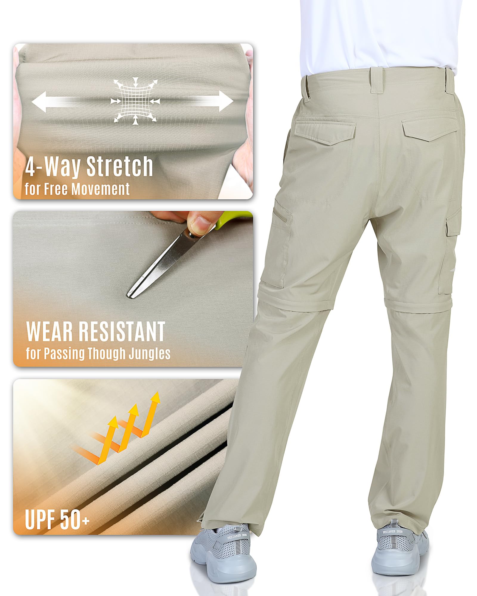 Outdoor Ventures Pantalon de randonnée Homme