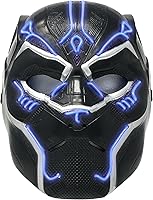 Vista 3 de Rubies Máscara de disfraz de batalla iluminada de Pantera Negra talla única