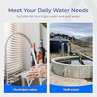 Vista 8 de Waterdrop Whole House - Cartucho de filtro de agua para sedimentos de carbono CTO para GE FXHTC, GXWH40L, W10-PR, Culligan RFC-BBSA, 10 x 4.5