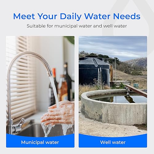 Miniatura 8 de Waterdrop Whole House - Cartucho de filtro de agua para sedimentos de carbono CTO para GE FXHTC, GXWH40L, W10-PR, Culligan RFC-BBSA, 10 x 4.5