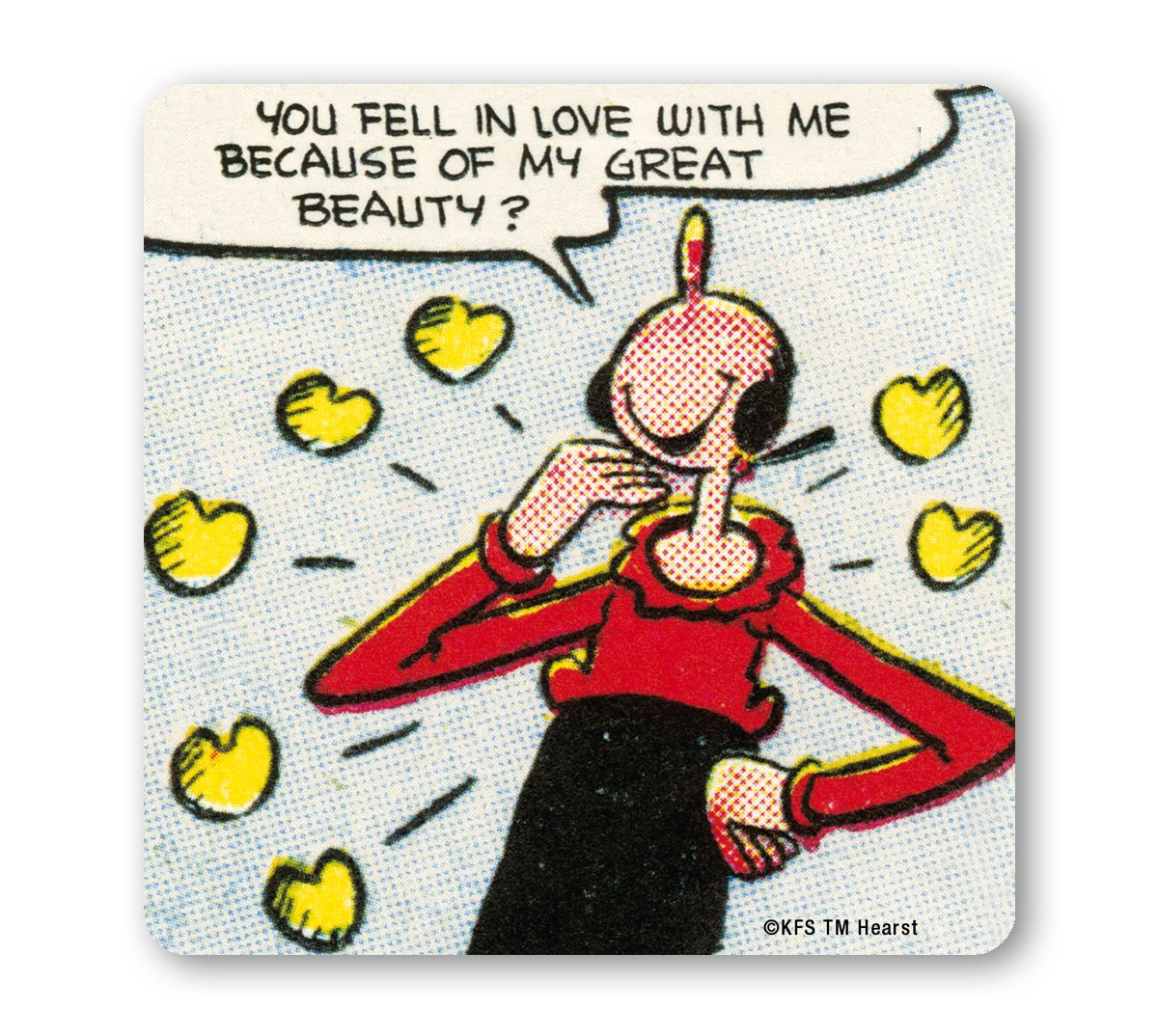 Popeye Der Seemann Untersetzer - Kork-Coaster Mit Lizenziertem Design, 10x10 Cm