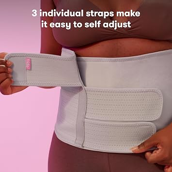 Frida Mom Belly Binder, Postpartum Essentials for Natural and C-Section Recovery, Adjustable Compression Wrap, After Birth Brace, Abdominal Band, 9 High