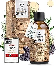 Heldengrün BIO Saunaaufguss Wald Berghütte [ECHTE BIO-ÖLE, 3 DÜFTE] - Saunaöl mit Zirbe, Tanne & Zedernholz - Natur Sauna Aufgussmittel mit ätherischem Bio-Öl