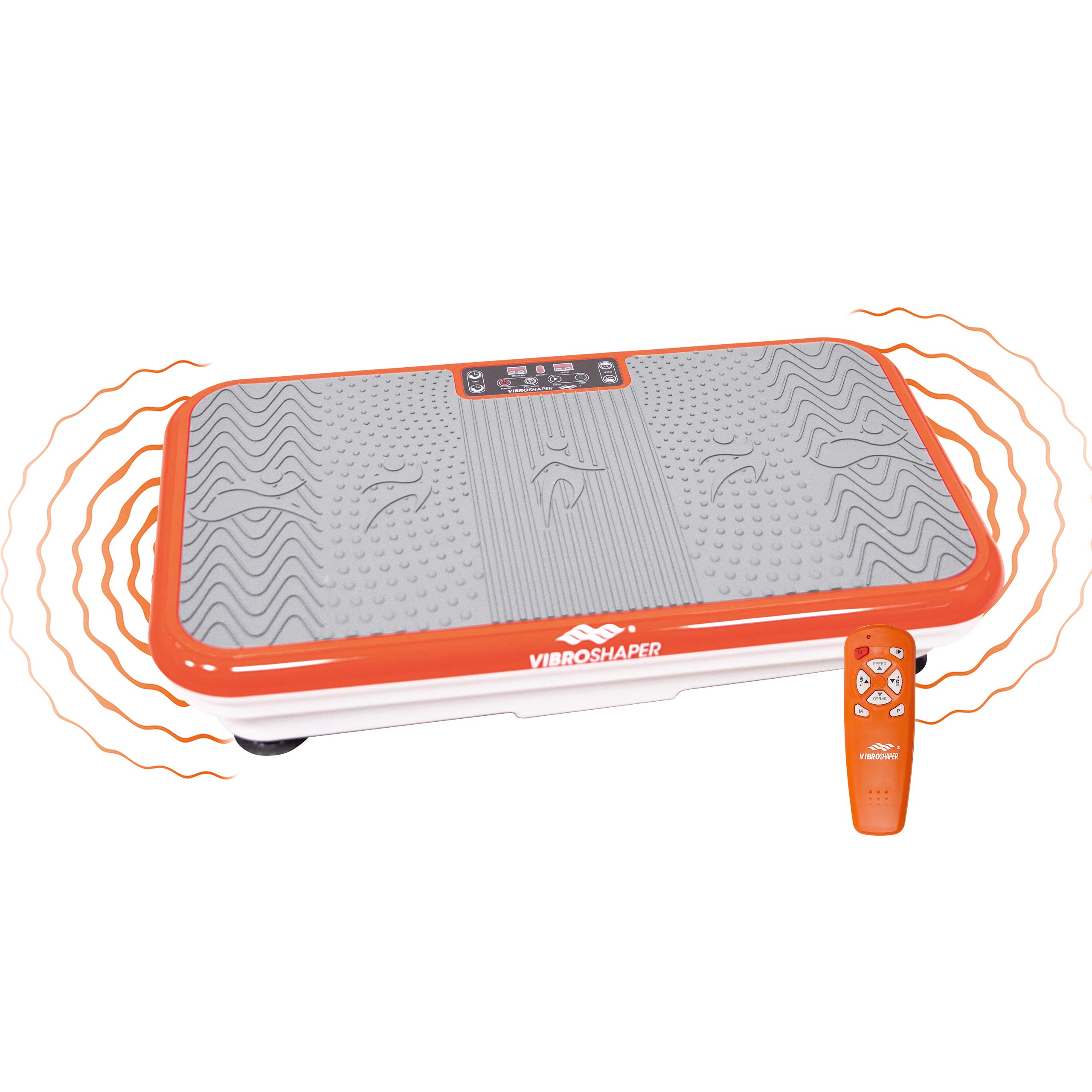 Mediashop Vibro Shaper - leistungsstarke Vibrationsplatte für Zuhause - Vibrationsboard für Ganzkörper-Workout & Muskeltraining - Vibrationsgerät inkl. Fitnessbändern - für Verschiedene Muskelgruppen